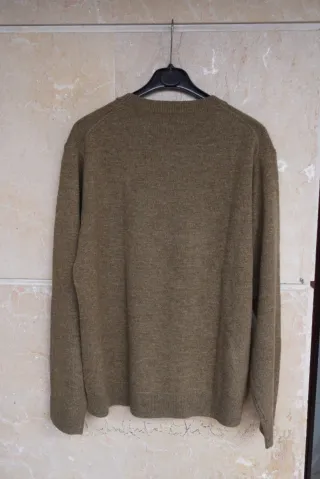 Jersey Muji 100% Lana Merino Verde Talla L