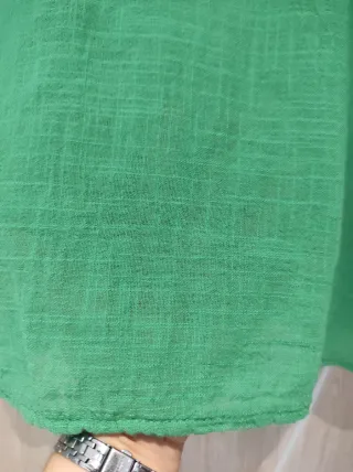 Casacca cotone verde taglia unica