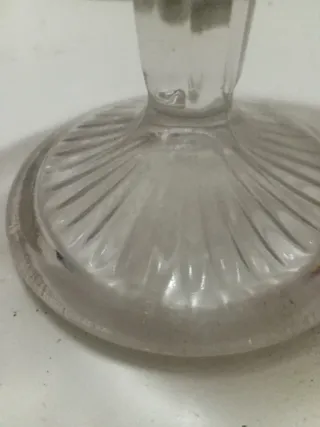 Plato cristal antiguo pastas/bombones