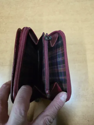 The Bridge Portafoglio Donna Rosso