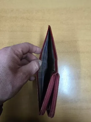 The Bridge Portafoglio Donna Rosso