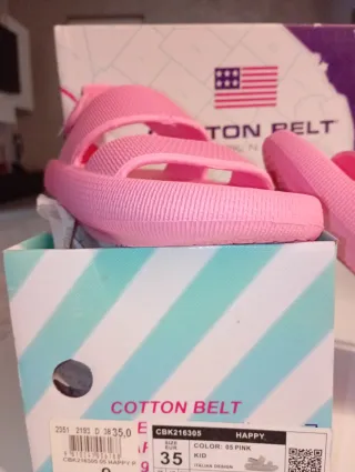 Sandali rosa bimba in gomma con velcro