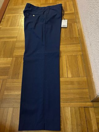 Traje Mango Azul Hombre