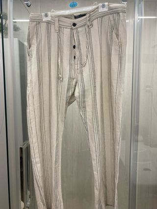 Pantalón Armani Algodón Rayas