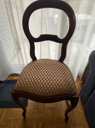 Mesa comedor cerezo francés con 4 sillas
