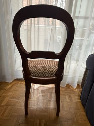 Mesa comedor cerezo francés con 4 sillas