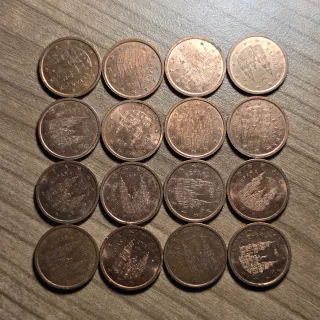 LOTE 16 Monedas España 2 céntimos del año 2019