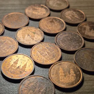 LOTE 16 Monedas España 2 céntimos del año 2019