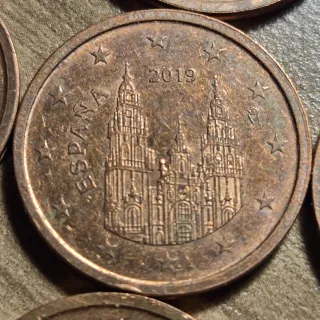 LOTE 16 Monedas España 2 céntimos del año 2019