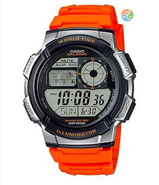 Reloj Casio AE1000W-4BV Naranja/Plata