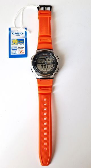 Reloj Casio AE1000W-4BV Naranja/Plata