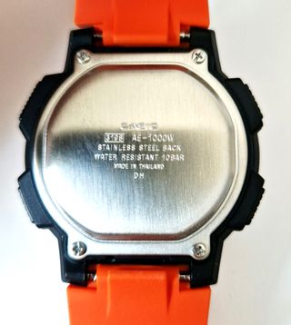 Reloj Casio AE1000W-4BV Naranja/Plata