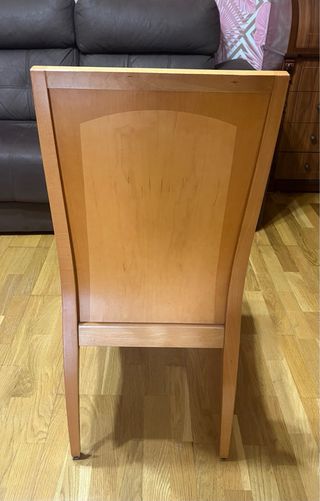 Juego de 4 sillas de comedor de madera
