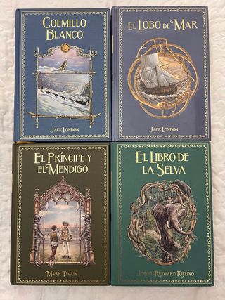 Lote 4 clásicos aventura (Jack London, Kipling, Ma
