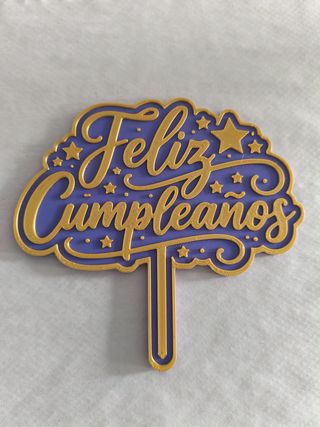 Topper tarta para cumpleaños
