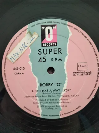 Vinilo Bobby O - She Has A Way