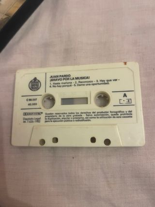 Casete Juan Pardo - Bravo por la Música