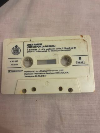 Casete Juan Pardo - Bravo por la Música