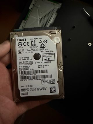 Hdd 2.5 1tb retirado de PS4