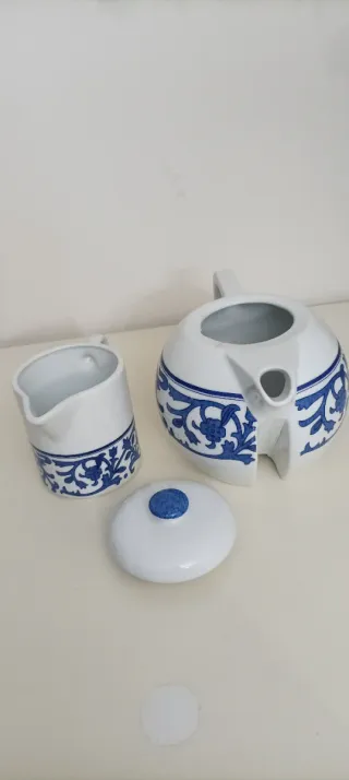 Lechera y cafetera Herrandiz porcelana