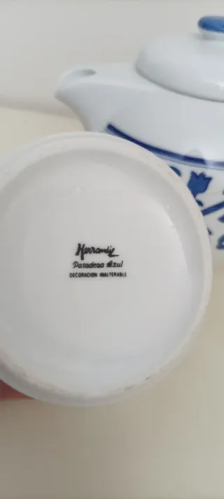 Lechera y cafetera Herrandiz porcelana