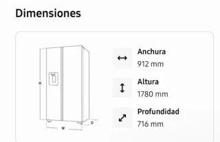 Frigorífico Samsung Side by Side RS68A8842S9