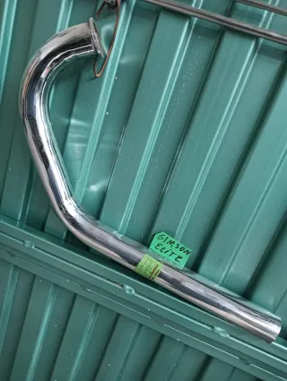 Codo de escape cromado gimson elite