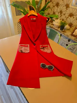 Chaleco rojo mujer