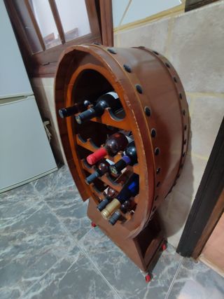 Tocador antiguo madera y cristal