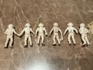 Lote 6 Figuras Astronautas Antiguos