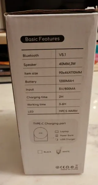 Despertador Digital 4 en 1 + Altavoz Bluetooth