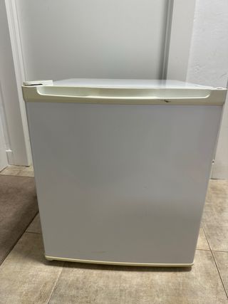 Nevera pequeña blanca