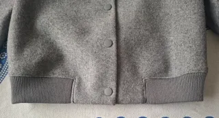 Chaqueta Bomber Gris Talla XS H&M