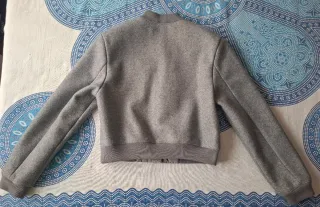 Chaqueta Bomber Gris Talla XS H&M