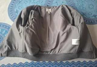 Chaqueta Bomber Gris Talla XS H&M