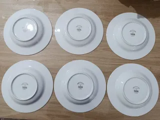 Set 12 Piatti piani, 11 fondi Nazareno Gabrielli