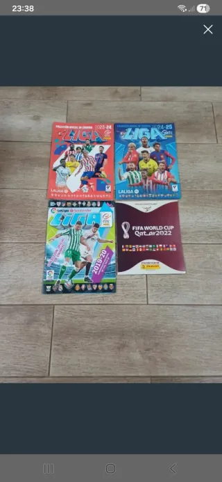 16 Álbumes de cromos de La Liga.Lote Juan