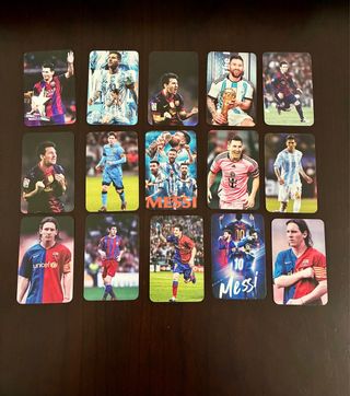 Lote 15 Cartas Coleccionables Messi