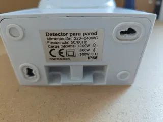 Detector de movimiento para exterior