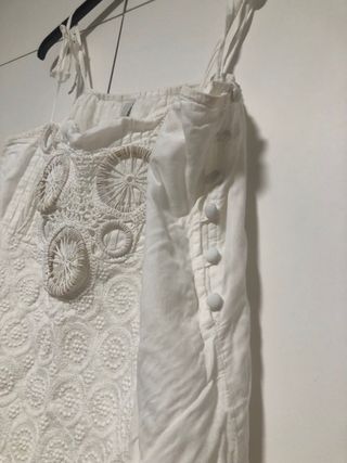 Vestido blanco Stradivarius