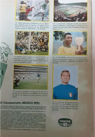 Álbum Fútbol en Acción 1982 Danone