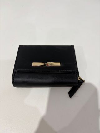 Portafoglio donna nero e dorato