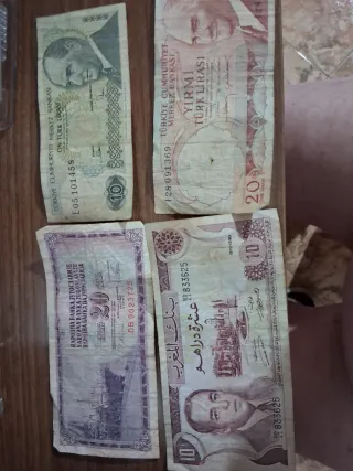 Lote Billetes: Yugoslavia 20 Dinara, Marruecos 10