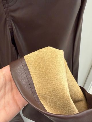 Pantalón cuero BSK x C.Tangana Marrón