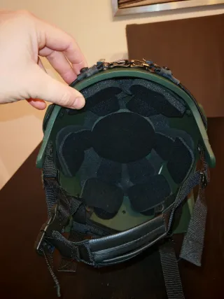 Casco táctico verde airsoft