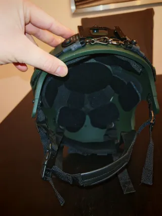 Casco táctico verde airsoft