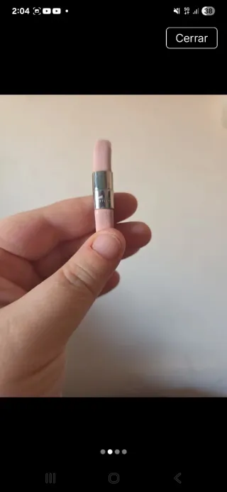 Pulsera rosa y plateada