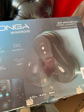 Cecotec Robot Limpiacristales Windroid 890 SprayWater Smart Connected. 90 W, 3 en 1: pulveriza, Limpia y Seca, App y Mando, Spray Automático, 4 Programas para dirigir Funciones y Recorrido