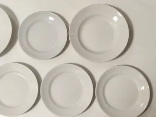 Lote 7 Platos Loza China Opaca IT Santander