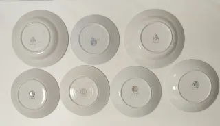 Lote 7 Platos Loza China Opaca IT Santander